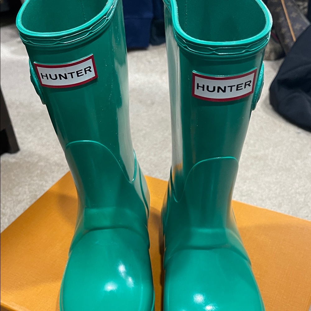 Hunter Emerald Green  Waterproof Boots